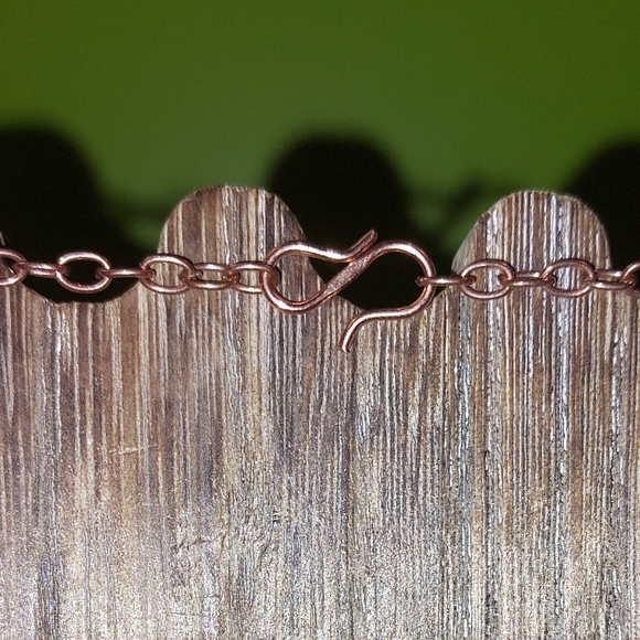Oyster Turquoise Wire Wrapped Necklace - Picture 6 of 6